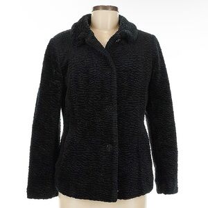 Elegant Black Teddy Jacket for Women